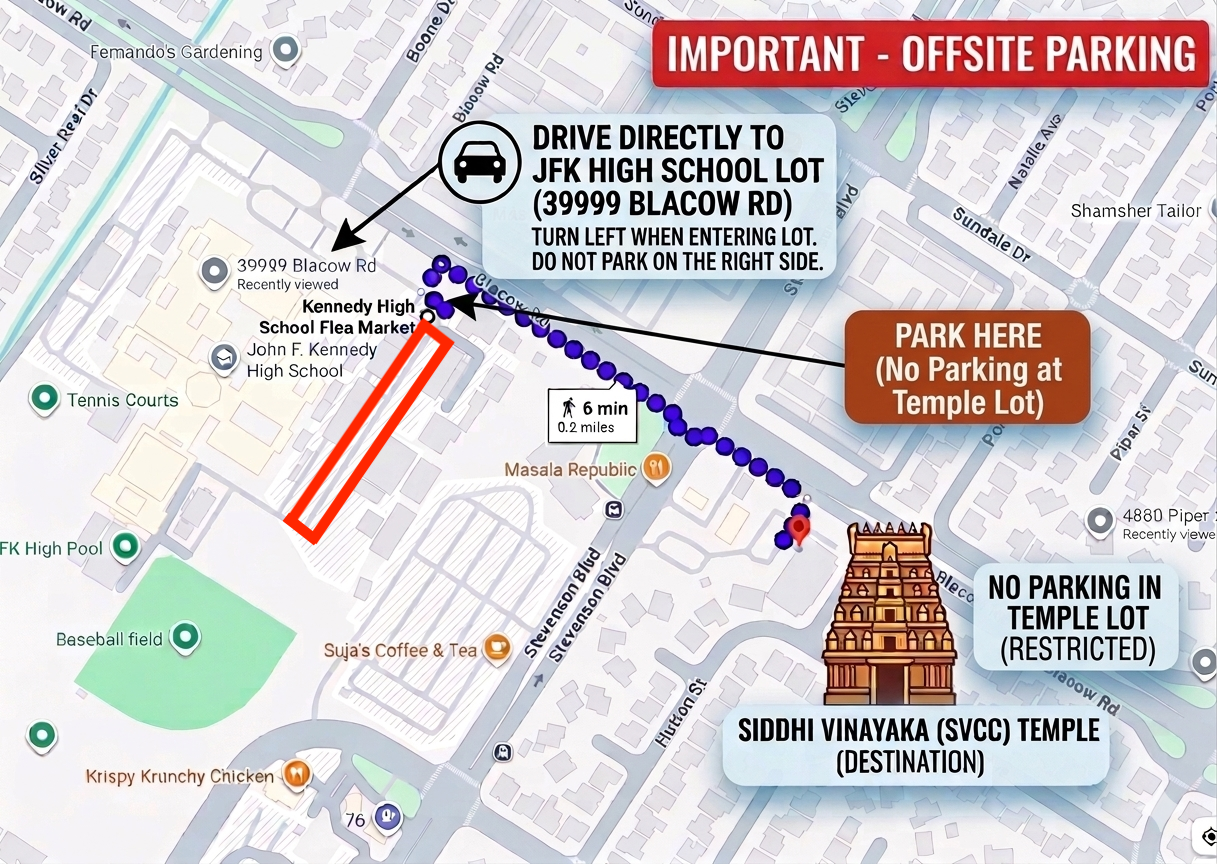 Parking Instructions - Shastha Thirukkalyanam